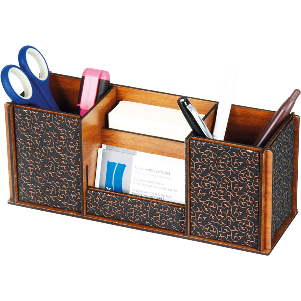 AH-3240 Ahşap Masaüstü Organizer